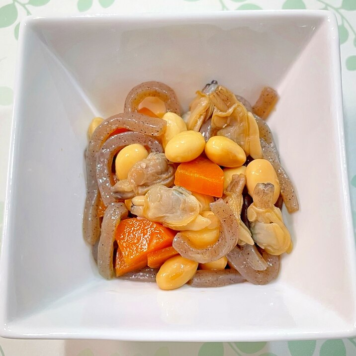 あさりと大豆の生姜煮